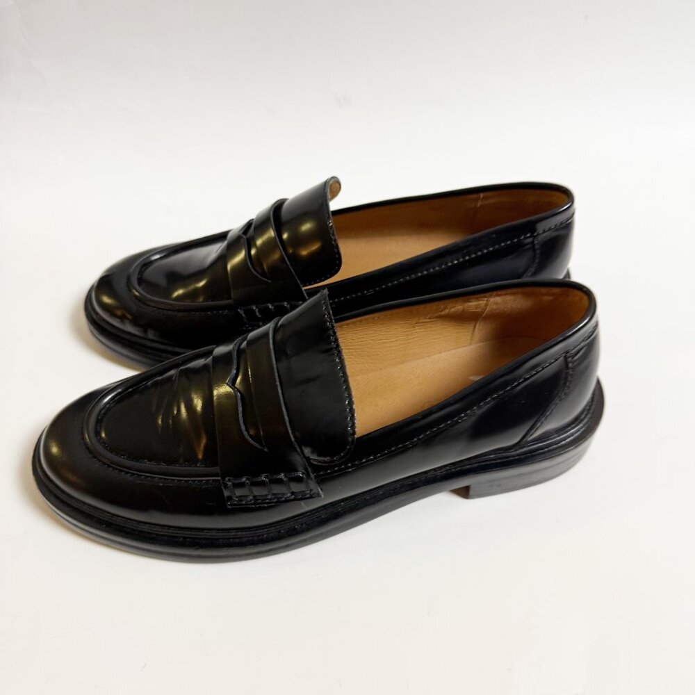 Madewell Black The Vernon Loafers Size 7 - Picture 6 of 7